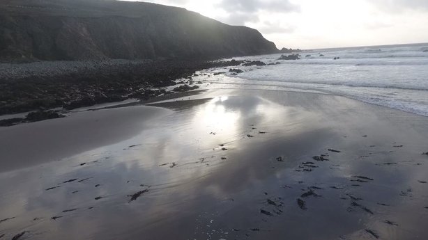 Achill Island beach picture from RTÉ