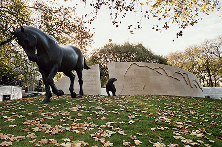 Animals in War Memorial (rear)