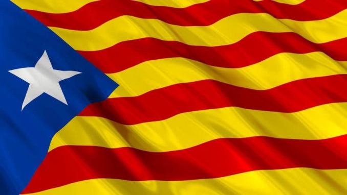 Catalan Flag supporting independence