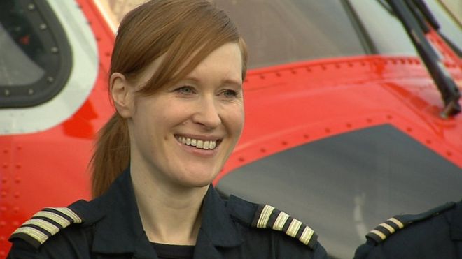 Coastguard helicopter pilot Captain Dara Fitzpatrick. Picture from RTE