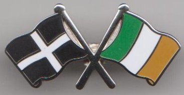 Cornish and Irish Flags