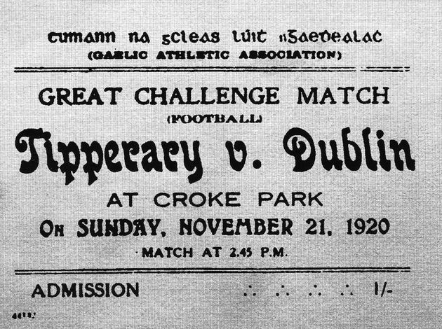 Croke Park ticket 1920