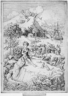 Illustration of Peter Pan by FD Bedford