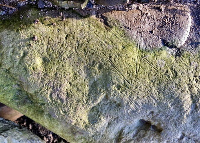 Incised rock surface at Bay of  Skiall from Archaeology Institute at University of Highlands and Islands, 