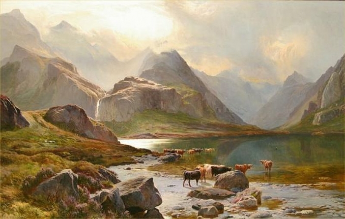 Isle of Skye painted in 1874 by Sidney Richard Percy