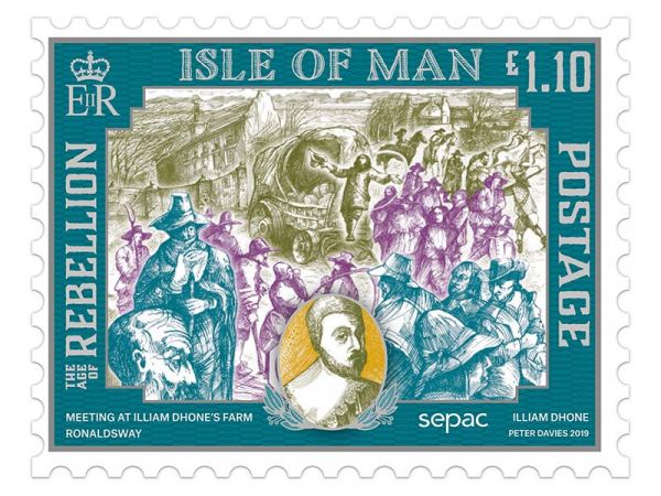 Manx stamp featuring Illiam Dhone