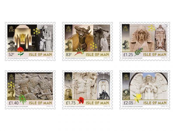 Rayner Hoff. Anzac Memorials stamp set