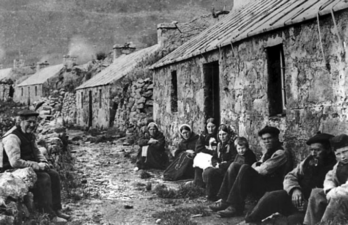 St Kildans in 1886 courtesy of National Trust for Scotland