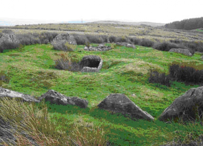 Carn Llechart stone circle image courtesy of Swansea Valley History Society 