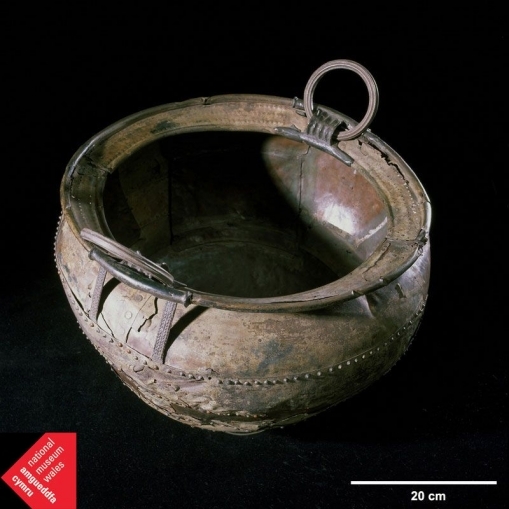 Cauldron from Llyn Fawr. Image National Museum of Wales