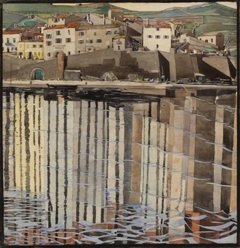 La Rue du Soleil, Port Vendres, Charles Rennie Mackintosh Date: 1926. Hunterian collection.