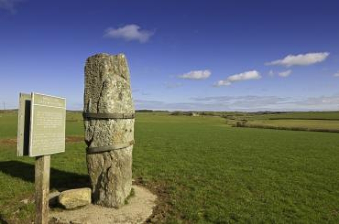 Tregwehelydd Standing Stone image courtesy of Cadw